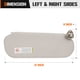 thumbnail image 4 of Viseras Aeagle para Chevy/GMC 1999-2019 color crema gris (2 unidades), 4 of 6