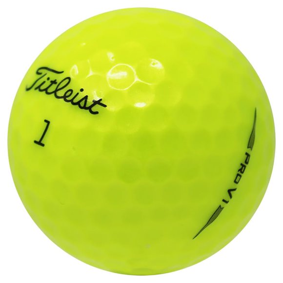 Bolas de Golf LostGolfBalls Titleist Pro V1 2019 Amarillo