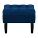 thumbnail image 1 of Pouf Wood 1c Felpa 00 Azul Marino, 1 of 4