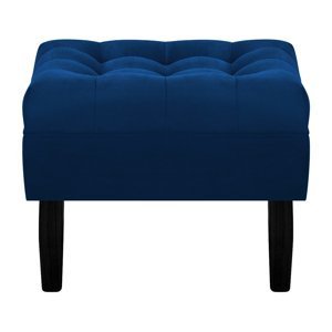Bodevir - Pouf Wood 1C Felpa 00 Azul Marino