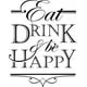 thumbnail image 1 of Decomural Eat Drink Be Happy WS-46230, 1 of 2
