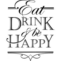 Rienda Libre Graphics - Decomural Eat Drink Be Happy Ws-46230