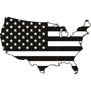 Rienda Libre Graphics - Decomural America Flag Usa Map Ws-18361