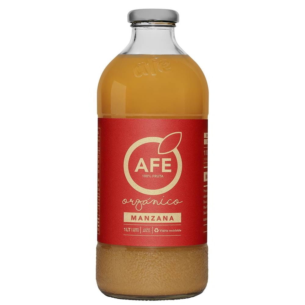 Jugo Orgánico De Manzana Botella 1 L Afe