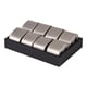 thumbnail image 2 of Organizador De Bandejas De Joyería Para Relojes Para Hombres, Para Encimera, Tienda, Dormitorio, Sala De Estar, Negro, 8 Almohadas, 2 of 5
