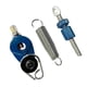 thumbnail image 3 of Juego De Tambor Tensor De Resorte De Pedal, Resorte Para Reemplazo De Tambor De Bajo, Piezas De Bricolaje, Azul, 3 of 5