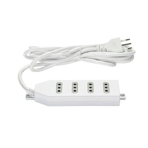 Alargador Zapatilla 4 Posiciones 1,5 Metros Blanco Macrotel