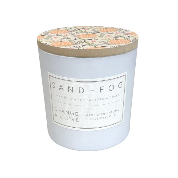 Vela Sand + Fog Naranja y Clavo 21 oz 3 Mechas de Algodón