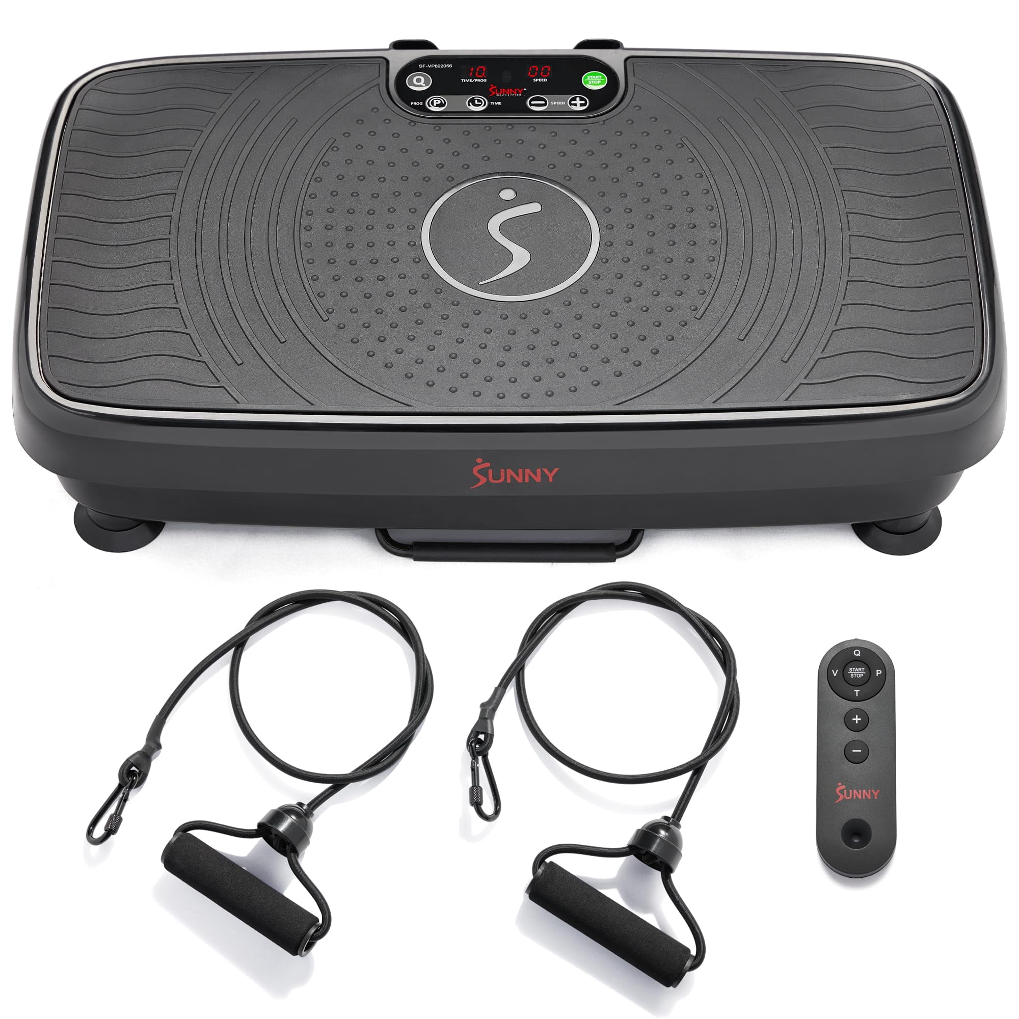 Máquina De Ejercicios Con Placa Vibratoria Sunny Health & Fitness