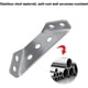 thumbnail image 2 of 10PCS Universal Pielniture Coner Connecto con 40PCS Tornillos, Bestanteríaets de ángulo trapezoidal, Tirantes cónicos de acero inoxidable, Conector Coner de unión de sujetadores para pielniture, 2 of 6
