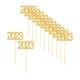 thumbnail image 1 of 12 Piezas 2023 Cupcake Topper, Decoraciones Cake Topper Suministros año Nuevo Glitter para Fiesta Decoraciones Cumpleaños Graduación Boda Aniversario Dorado, 1 of 5