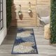 thumbnail image 4 of Alfombra Nourison Aloha 61x183 cm Interior/Exterior Azul Multicolor, 4 of 9