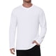 thumbnail image 1 of Camisetas de Algodón para Hombre INSPIRE CHIC Manga Larga Cuello Redondo Talla XL Blanco, 1 of 6