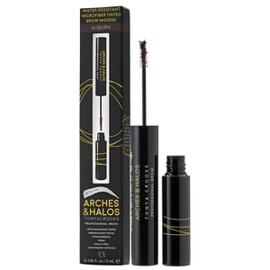 Arches And Halos - Mousse Para Cejas Con Color De Microfibra - Castaño Rojizo De Para Mujeres - Mousse De 0,106 Oz