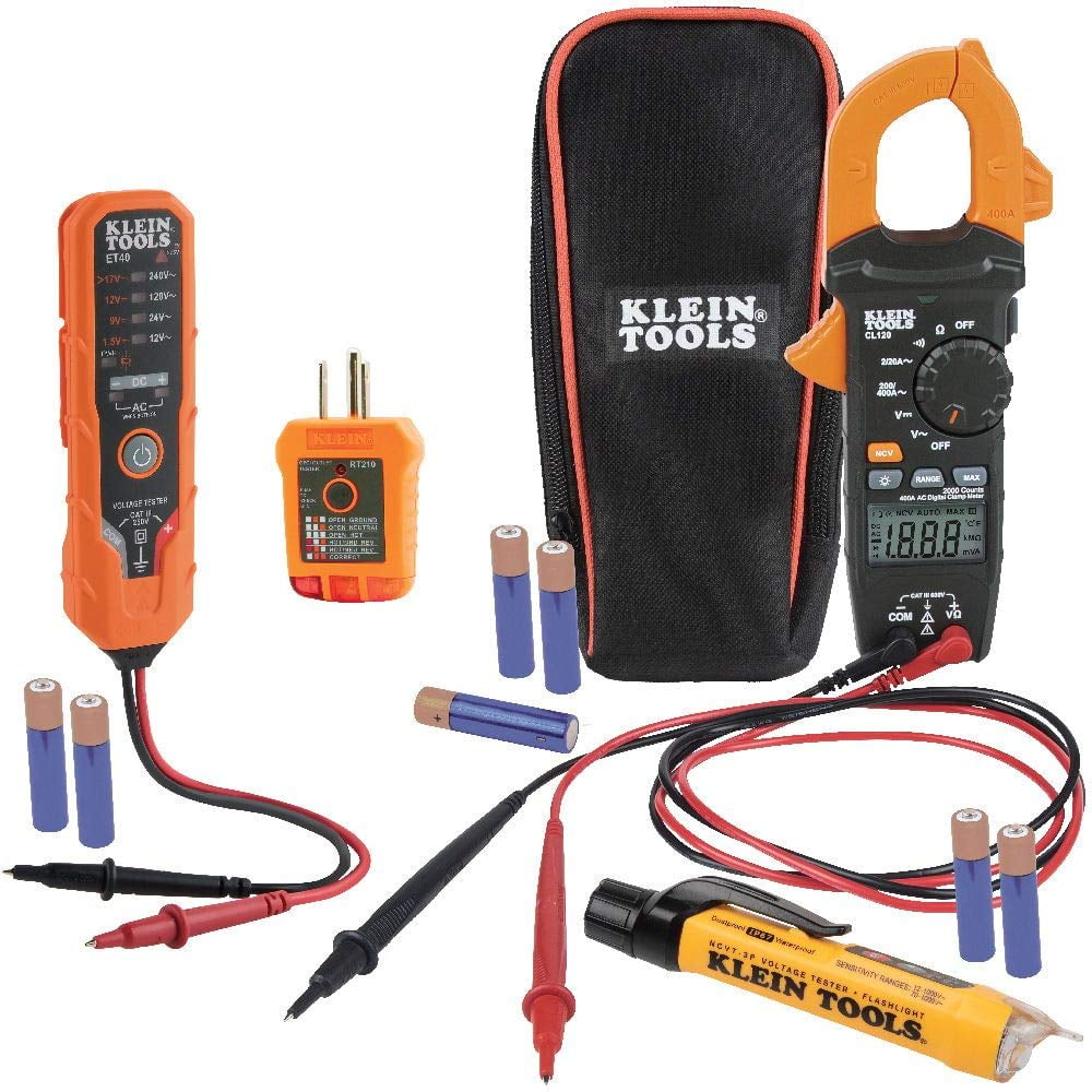 Kit De Prueba De Voltaje Eléctrico Klein Tools Cl120vp Con Abrazadera