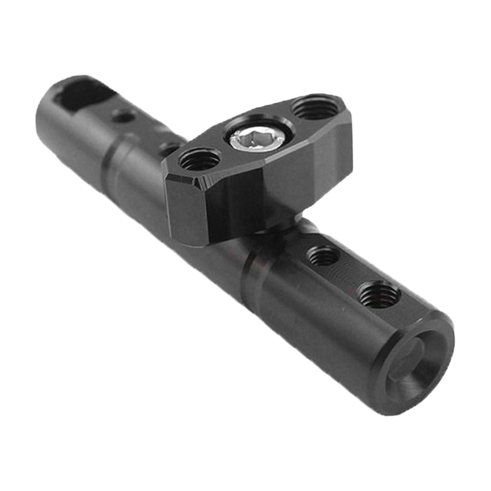 Magideal - Soporte De Adaptador De Extensión Para Motocicleta, Soporte De Extensión De Barra Transversal, Barra De Soporte Cnc, Barra Expansora Para Motocicleta, Negro