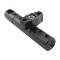 Magideal - Soporte De Adaptador De Extensión Para Motocicleta, Soporte De Extensión De Barra Transversal, Barra De Soporte Cnc, Barra Expansora Para Motocicleta, Negro