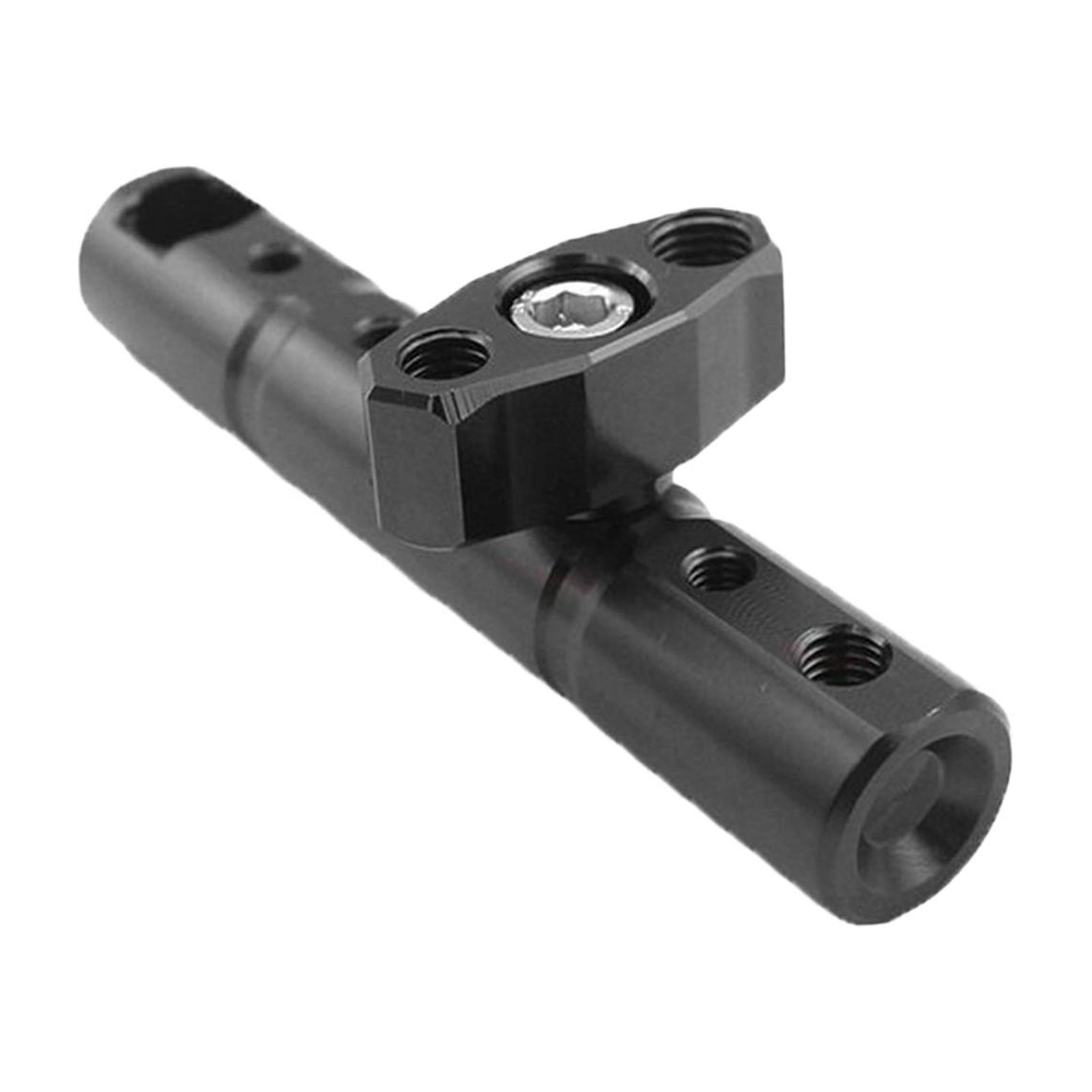 Magideal - Soporte De Adaptador De Extensión Para Motocicleta, Soporte De Extensión De Barra Transversal, Barra De Soporte Cnc, Barra Expansora Para Motocicleta, Negro