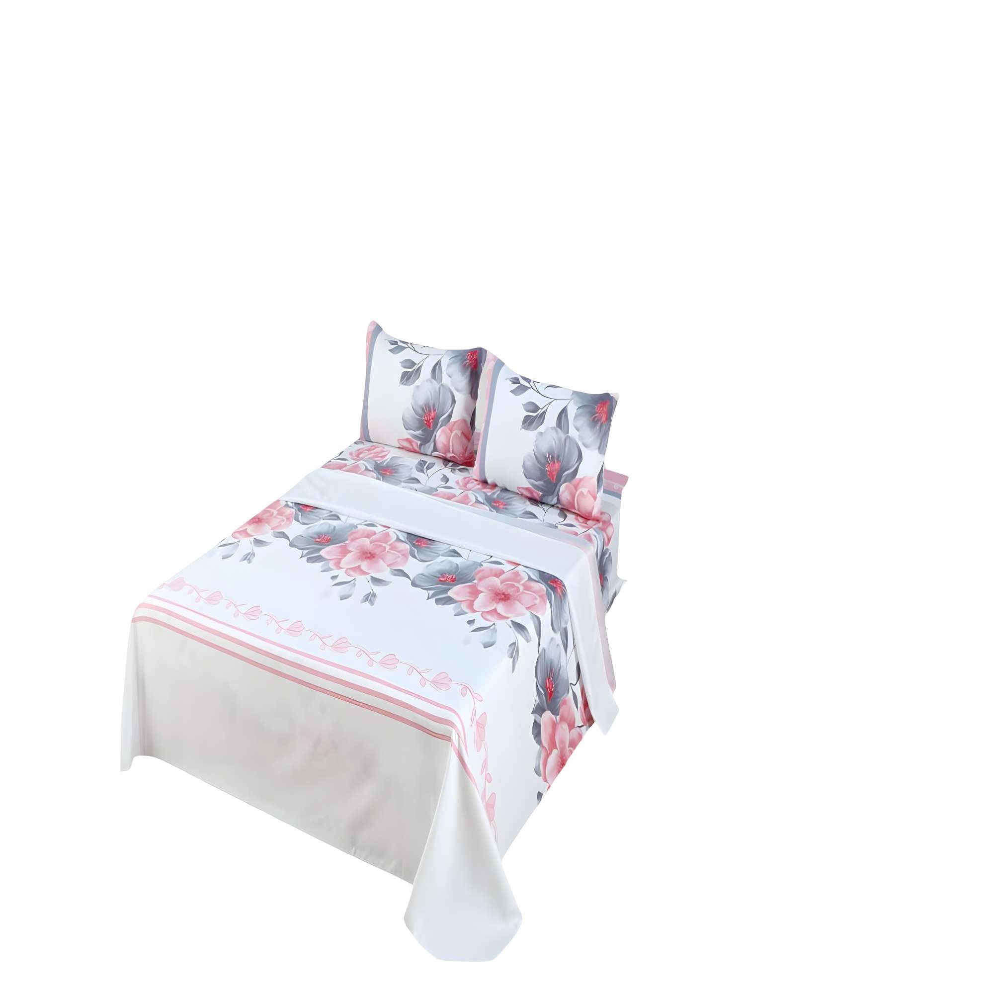 Genérico - Pack De Sabanas Ultra Suaves 2 Plazas Blanco C6