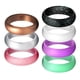 thumbnail image 5 of 7Pack 5.7mm de ancho flexible de silicona anillo de dedo de la boda de goma deporte anillo 6, 5 of 5