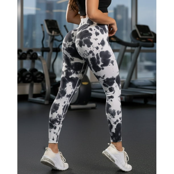 Calza Push Up Mujer Manchas Vaquita Deportiva