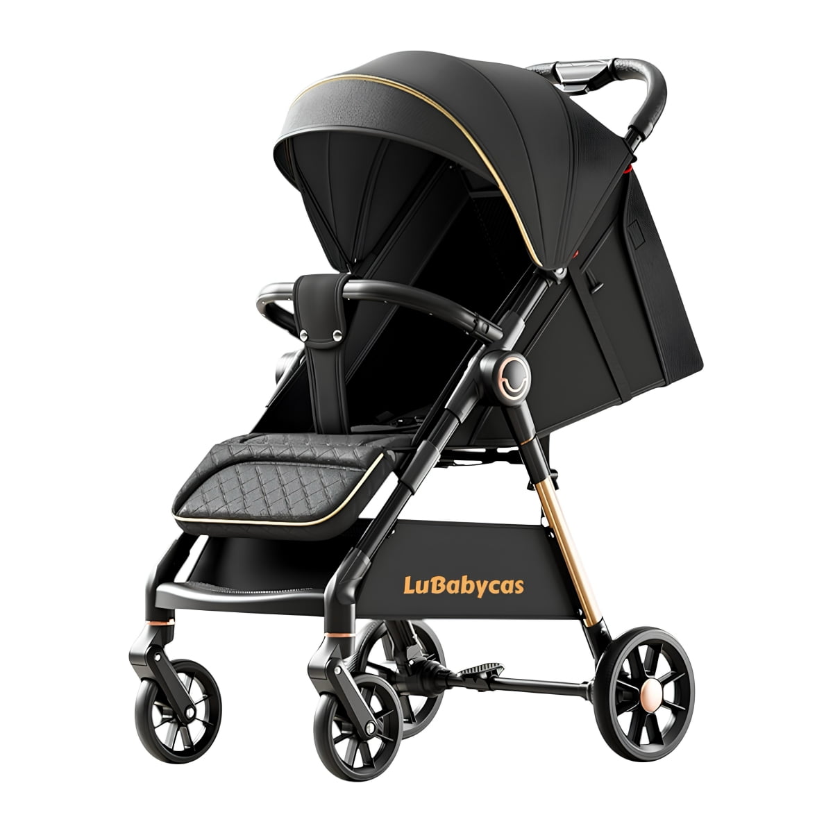 Coche De Paseo Últra Resistente 25kg Tek Negro Lubabycas