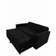 thumbnail image 2 of Sofa Cama Novus Tres Posiciones Negro Felpa, 2 of 3