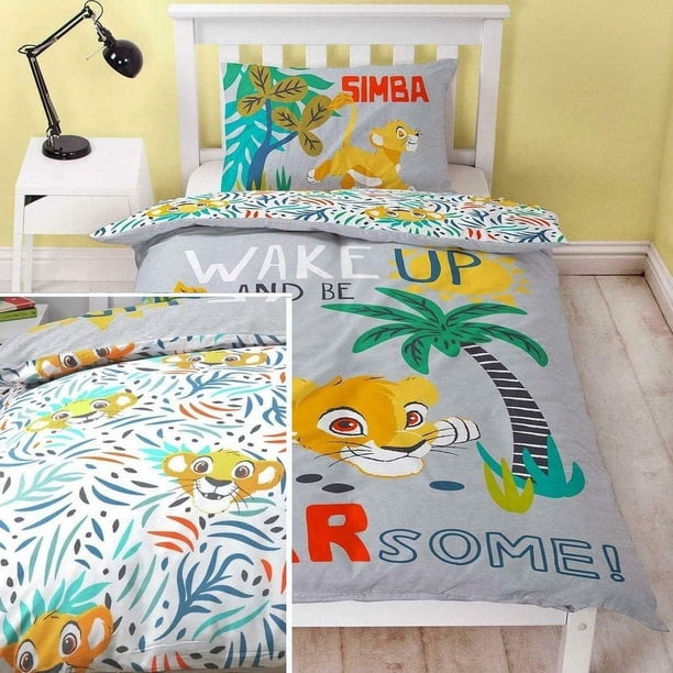 Disney Roar-Some Simba Jungle Rey León Juego de Funda Nórdica / Funda de Edredón Doble