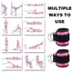 thumbnail image 3 of Entrenador De Fuerza Para Piernas, Pórtico De Fitness, Soporte De Tobillo, Hebilla De Tobillo, Correa De Tobillo Con Velcro, 3 of 5
