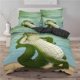 thumbnail image 1 of Cartoon Funny Crocodile Quilt Duvet Cover Set Children Soft Comforter Cover3-Piece Bedding Set, 1 of 5