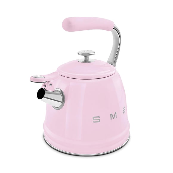 Tetera de cocina Smeg 2,3 L rosa estilo retro de los años 50