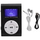 thumbnail image 3 of Reproductor de MP3 portátil con pantalla LCD y clip trasero deportivo, compatible con tarjetas de memoria (negro), 3 of 8