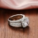 thumbnail image 3 of Stunning 3 Row Micro Pave Zircon Ring for Women - Perfect for Engagement, Wedding, and Casual Wear, 3 of 4