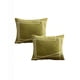 thumbnail image 1 of Set De 2 Fundas De Cojin 45cmx45cm Bordado De Linea Color Verde, 1 of 4