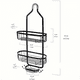 thumbnail image 3 of Organize Your Shower Essentials with our Rustproof 1pc Bathroom Hanging Shower Organizer - Shower Storage Rack Basket with Hooks for Razor and Sponge, Plus Tall Bottle Holder - Easy to Assemble and In, 3 of 4