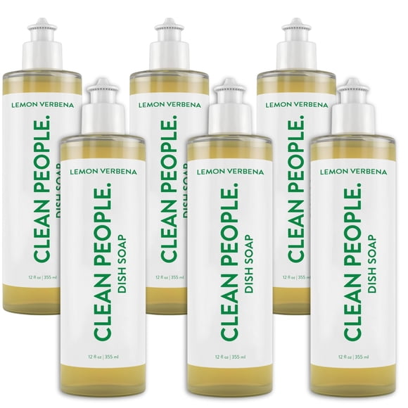 Detergente Líquido para Platos THE CLEAN PEOPLE 355 ml (Paquete de 6) Verbena Limón