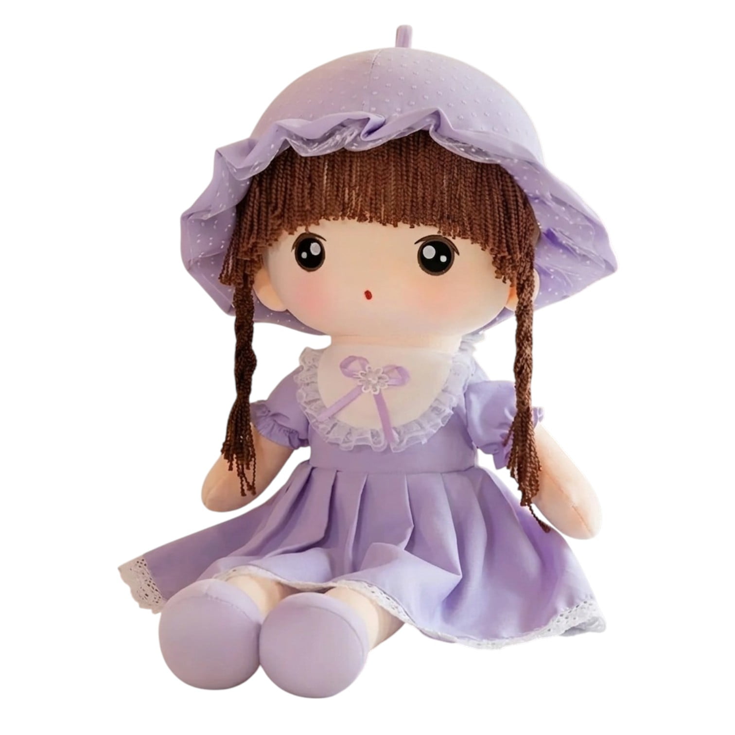 Oem - Muñeca De Trapo De Peluche Tierna Suave Lazo 65cm L