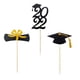 thumbnail image 4 of 2022 Graduation Cake Toppers Con Diploma, 2022, Grad Hat Para University Gold Black, 4 of 5