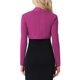 thumbnail image 3 of INSPIRE CHIC Boleros de Mujer con Mangas Largas Abierto al Frente de Algodón Tejido Corto Magenta M, 3 of 6