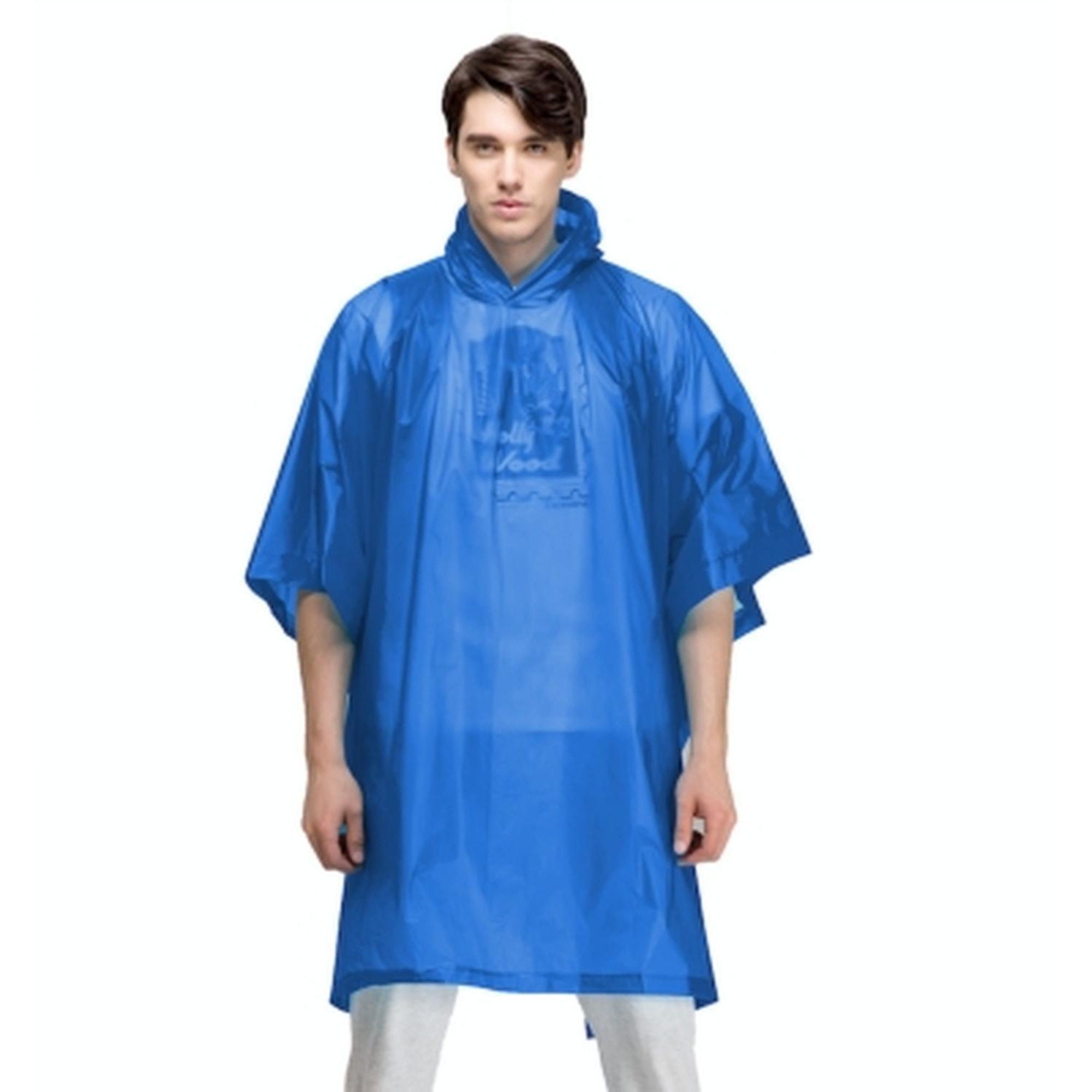 Pro Outdoor - Poncho Para Lluvia Azul