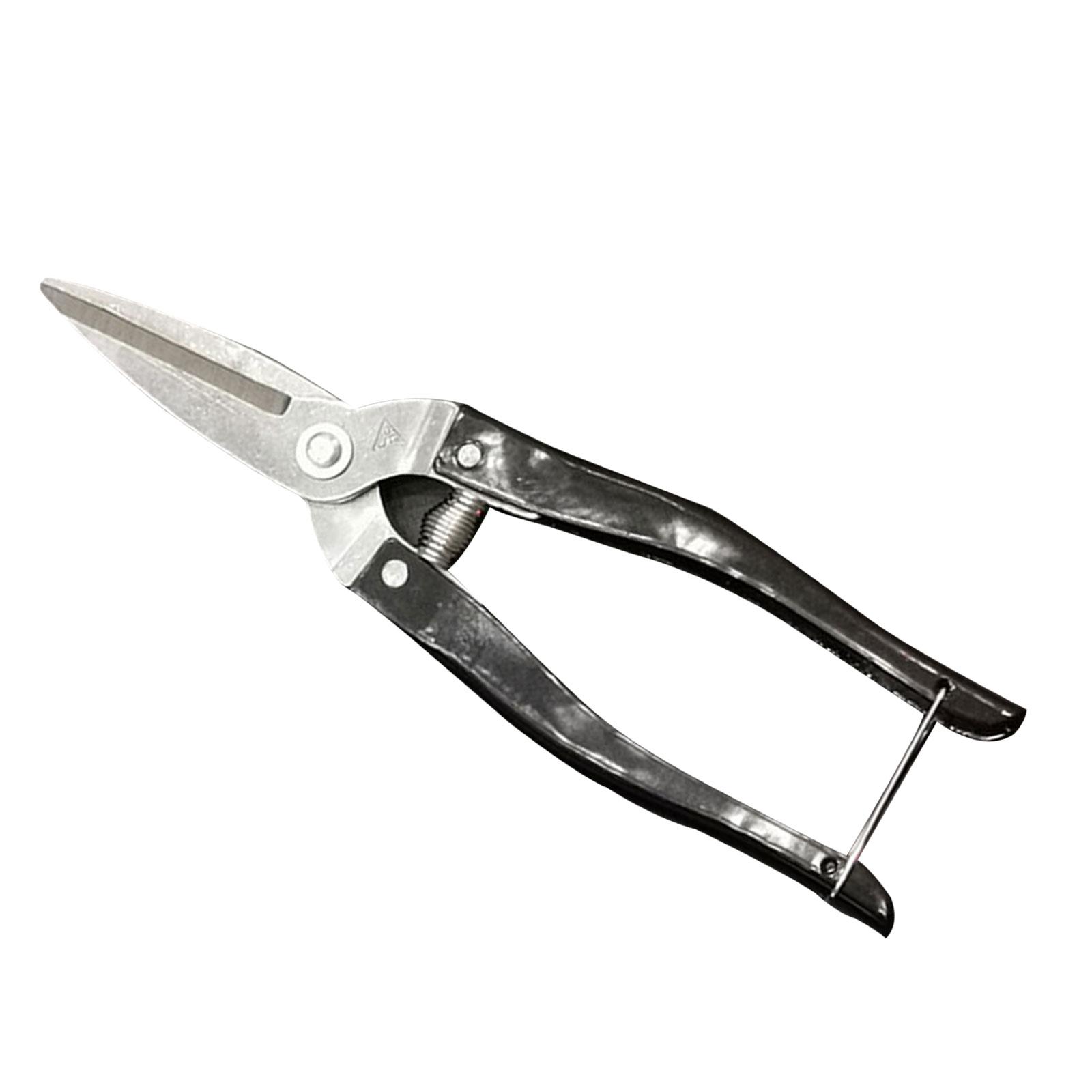 Magideal - , Tijeras De Para Jardín, Podadoras Afiladas Multifuncionales De Acero Inoxidable, Tijeras Para Recoger Frutas, Para Uso En Jardín De Rosas De H Negro