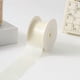 thumbnail image 1 of suxuMhao Cinta de Gasa, Cinta para Envolver Regalos Cinta para Envolver Regalos Cinta de Ramo de Flores de Satén Lazo con Cinta, Beige Blanco, 0.98 In X 20yd por Rollo, 3 Rollos en Total, Ideal para, 1 of 4