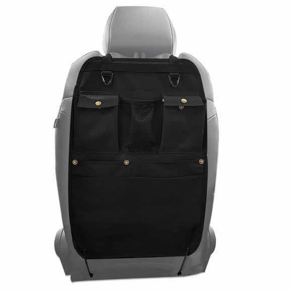Organizador para respaldo de asiento de coche BEATUNEE negro con múltiples bolsillos
