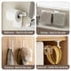 thumbnail image 5 of Organizador De Scrunchies Autoadhesivo De Pared Blanco, 5 of 9