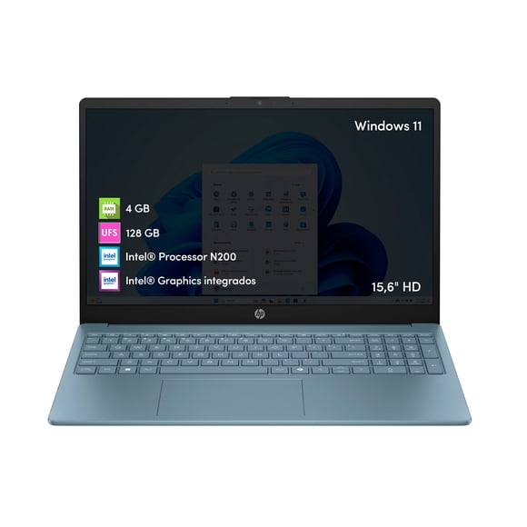 Notebook HP Intel N200 4GB 128GB UFS 15.6' HD Win11 Reacondicionado