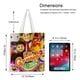 thumbnail image 5 of La Granja de Zenón Bolso de tela con estampado de lienzo para mujer, bolsa de compras reutilizable y estética, con cremallera interior, regalo para mujer, 35 × 40 cm., 5 of 6