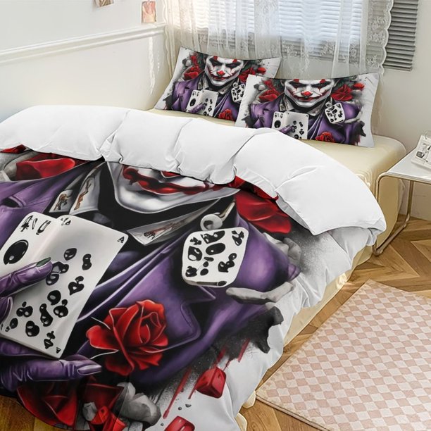 The Dark KnightCartoon Collection 3-Piece Comforter Set, Personalized Bedding Decor for Kids And Teens Bed Sheets