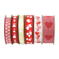 Bothyi - Cintas Decorativas Para El Día De San Valentín, 6 Uds., Cinta De Costura Para Ramo De Boda, Cumpleaños