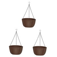 Magideal - 3 Piezas De Macetas Colgantes Planta Maceta Regalos Encantadores Adornos De Drenaje Cestas Colgantes Para La Oficina De Jardín Balcón De Escritorio De 12 Pulgadas