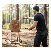 Genérico - Kunai Cuchillo Lanzar Táctico Supervivencia Incluye Funda